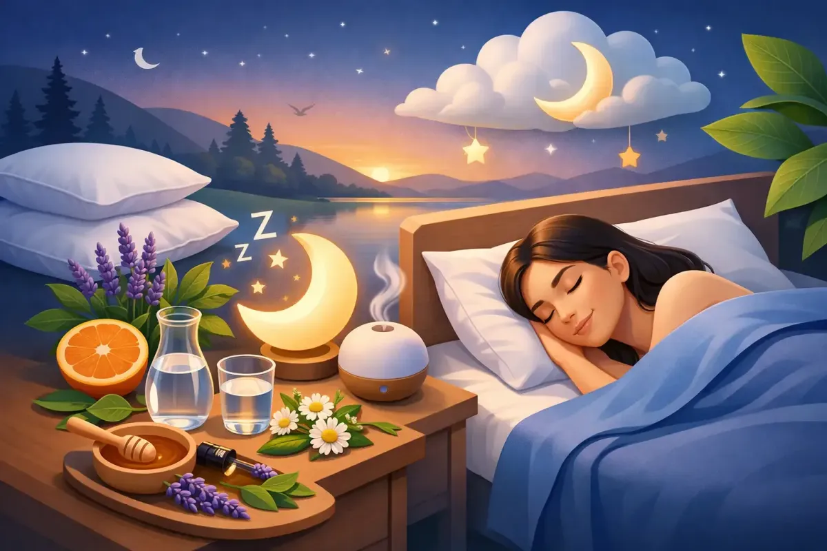 Woman sleeping soundly without pills
