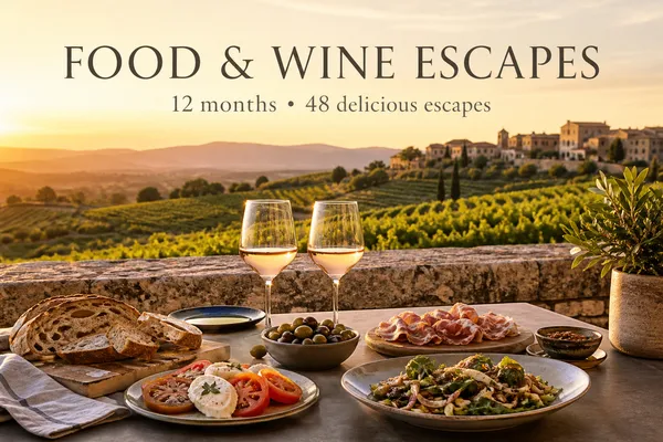 Where to Go for Food & Wine: 48 Delicious Escapes for Every Month