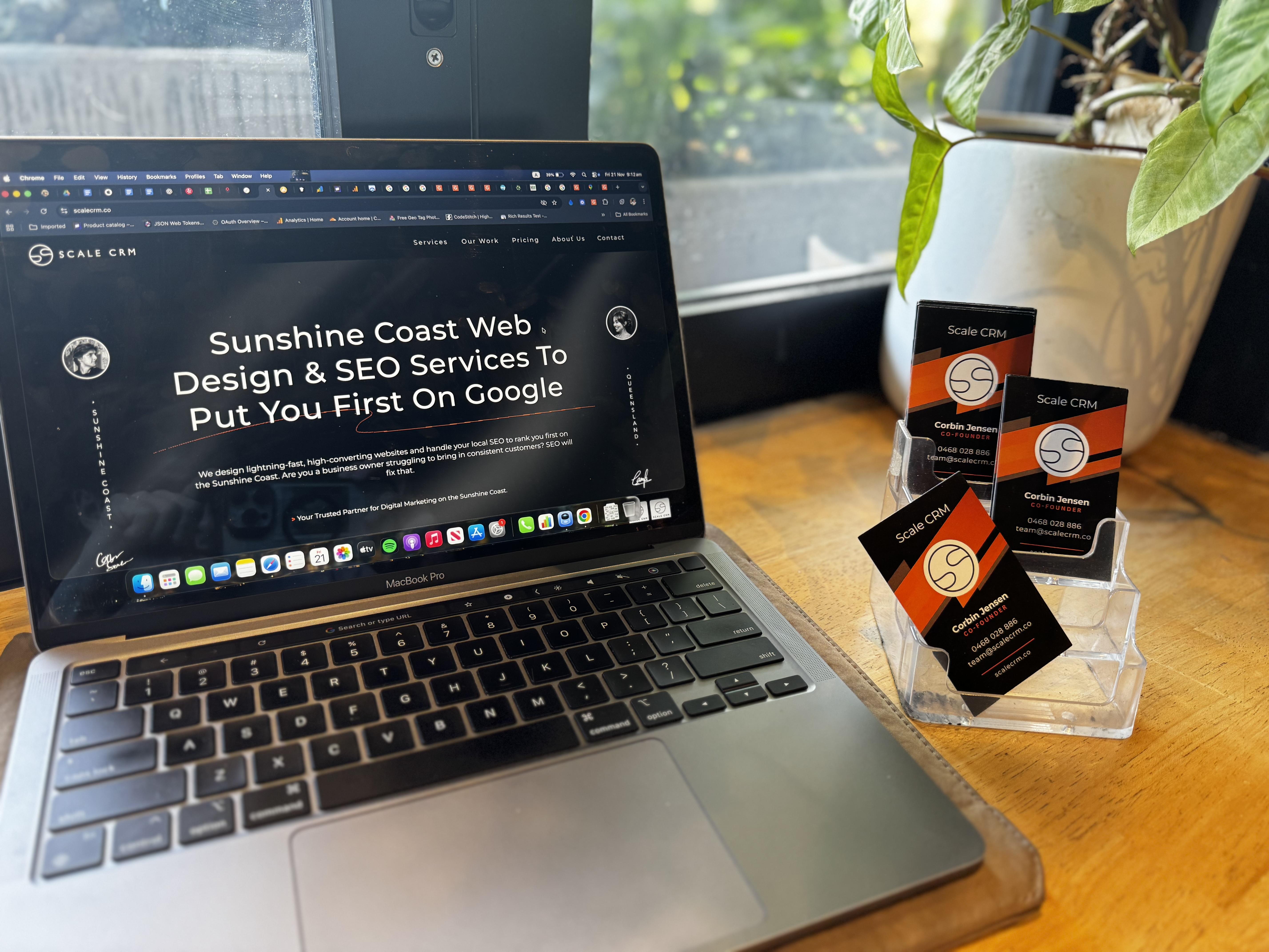 MacBook with GBP logo representing local SEO and Google Maps optimisation