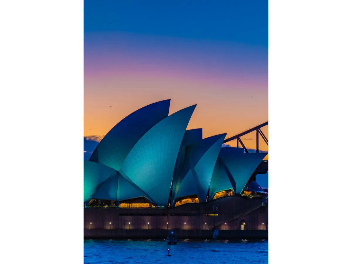 City shot of Sydney Opera House