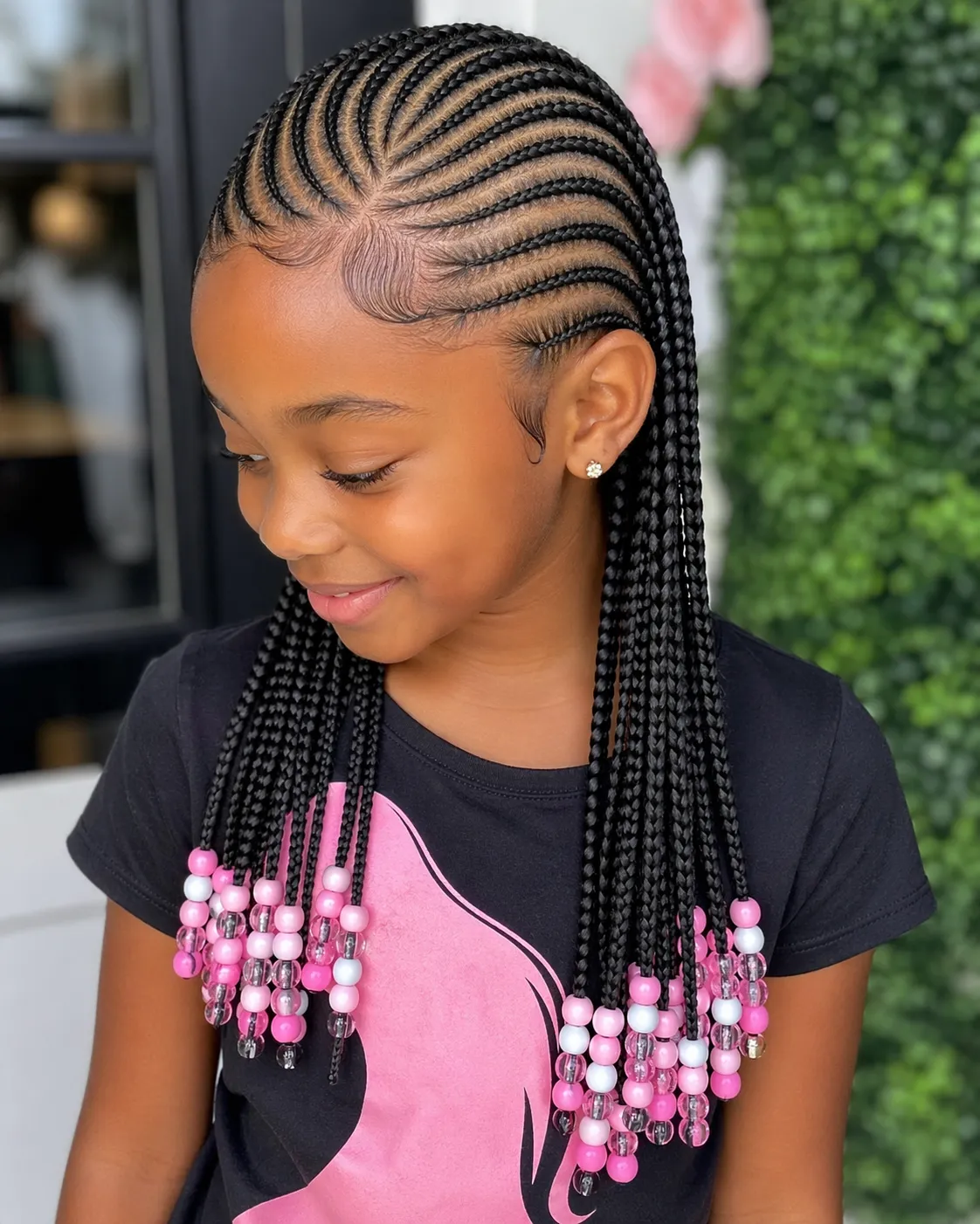 A woman in a hat and sunglasses is holding a stick