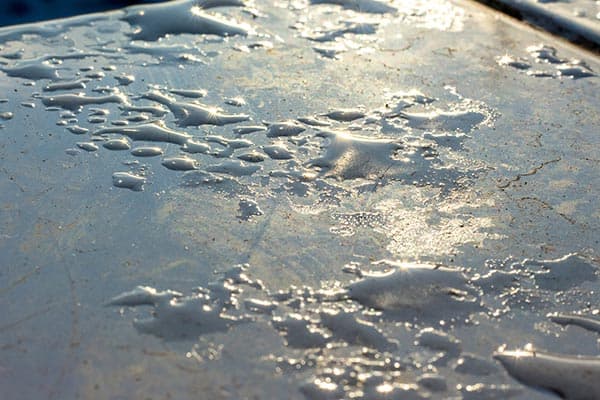 hard water spots on car