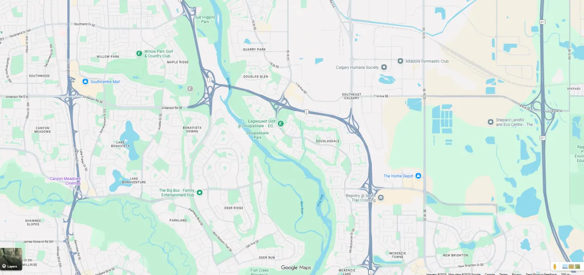 Map showing office location