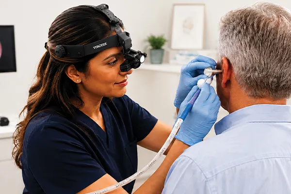 earwax removal using Micro suction