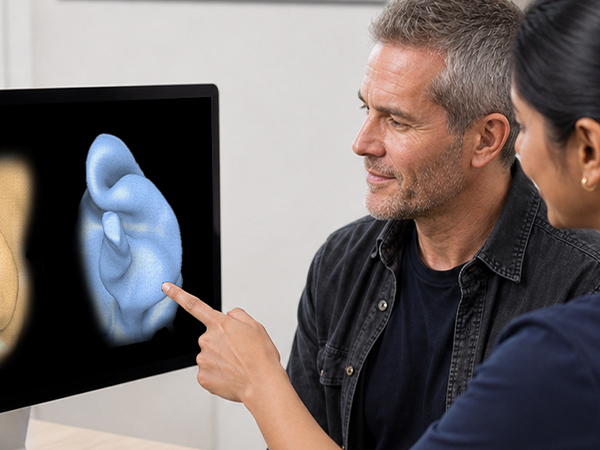 3D scans can help determine the suitability of in-the-ear hearing devices