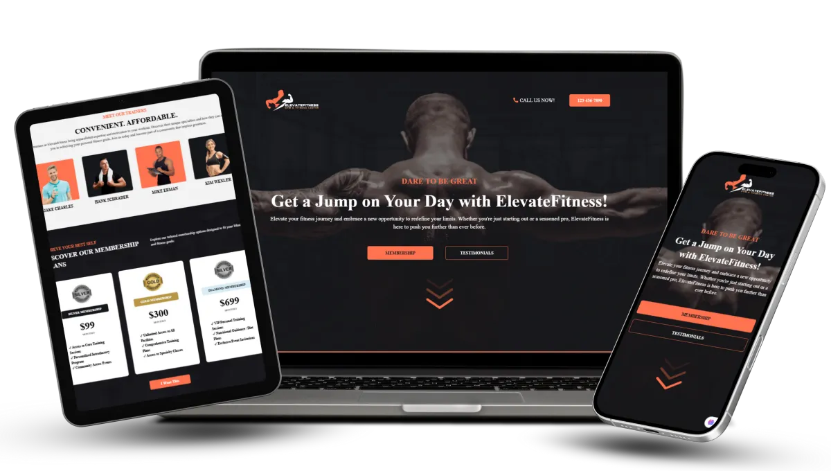ElevateFitness - Tainy Bayno GHL Sales Funnel Portfolio 1