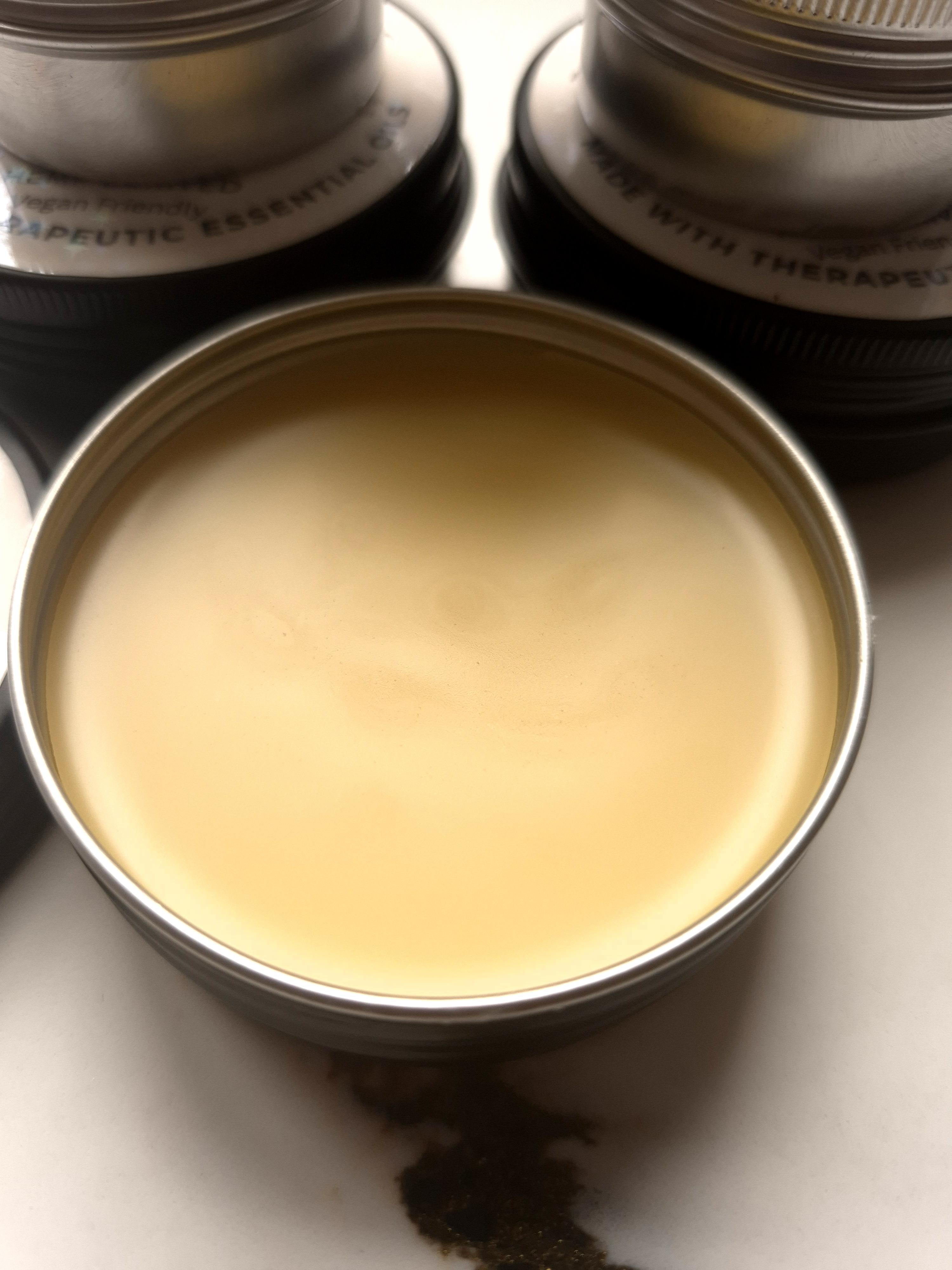 KO Recovery Balm jar styled for evening wind-down ritual