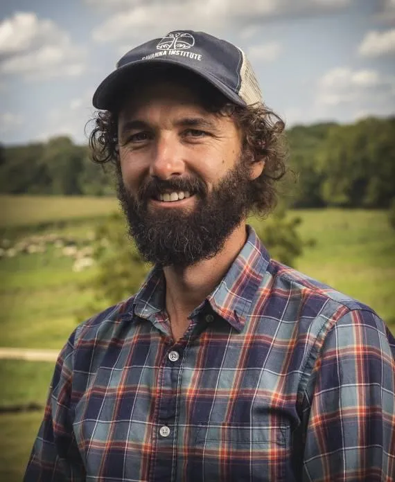 Eric Hagan, agroecologist and educator at Savanna Institute in Spring Green, WI, leading perennial agriculture and agroforestry initiatives in the Midwest