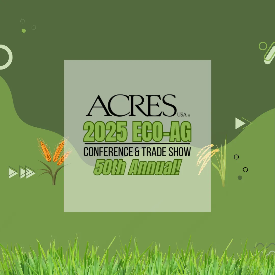 cres U.S.A. 2024 Eco-Ag Conference & Trade Show promotional graphic with tree illustration and event branding