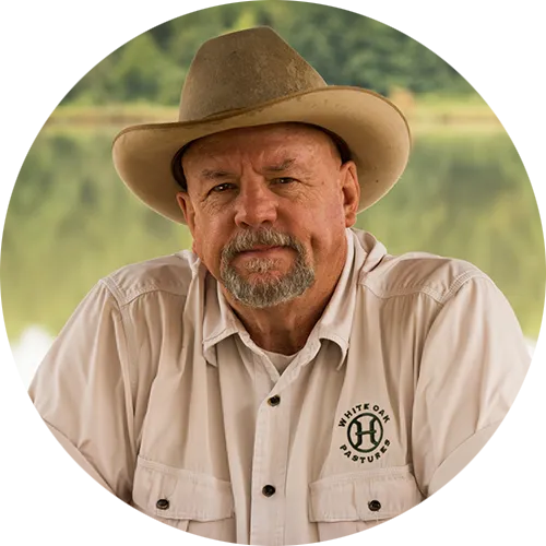 Will Harris, regenerative rancher and holistic livestock advocate at White Oak Pastures in Georgia