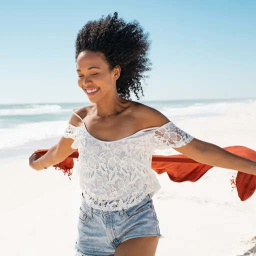 Woman walking in freedom-healing and freedom for women