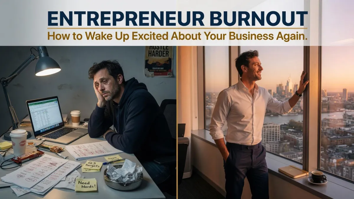Entrepreneur Burnout: How to Wake Up Excited About Your Business Again