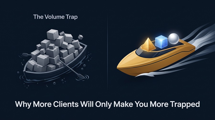Why More Clients Will Only Make You More Trapped