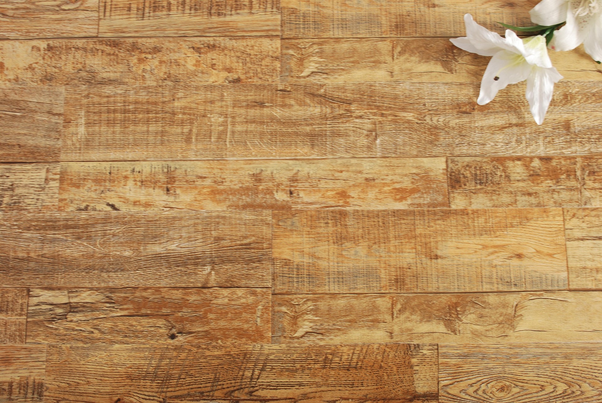 Natural wood plank flooring sample