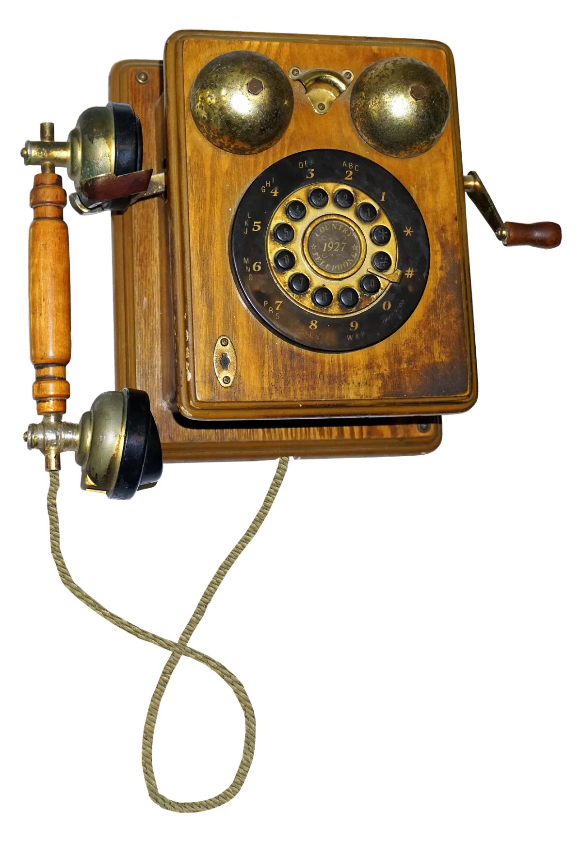 Vintage rotary telephone representing clear client communication