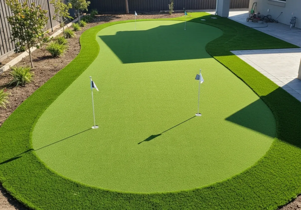 Denver landscaping company installing artificial turf
