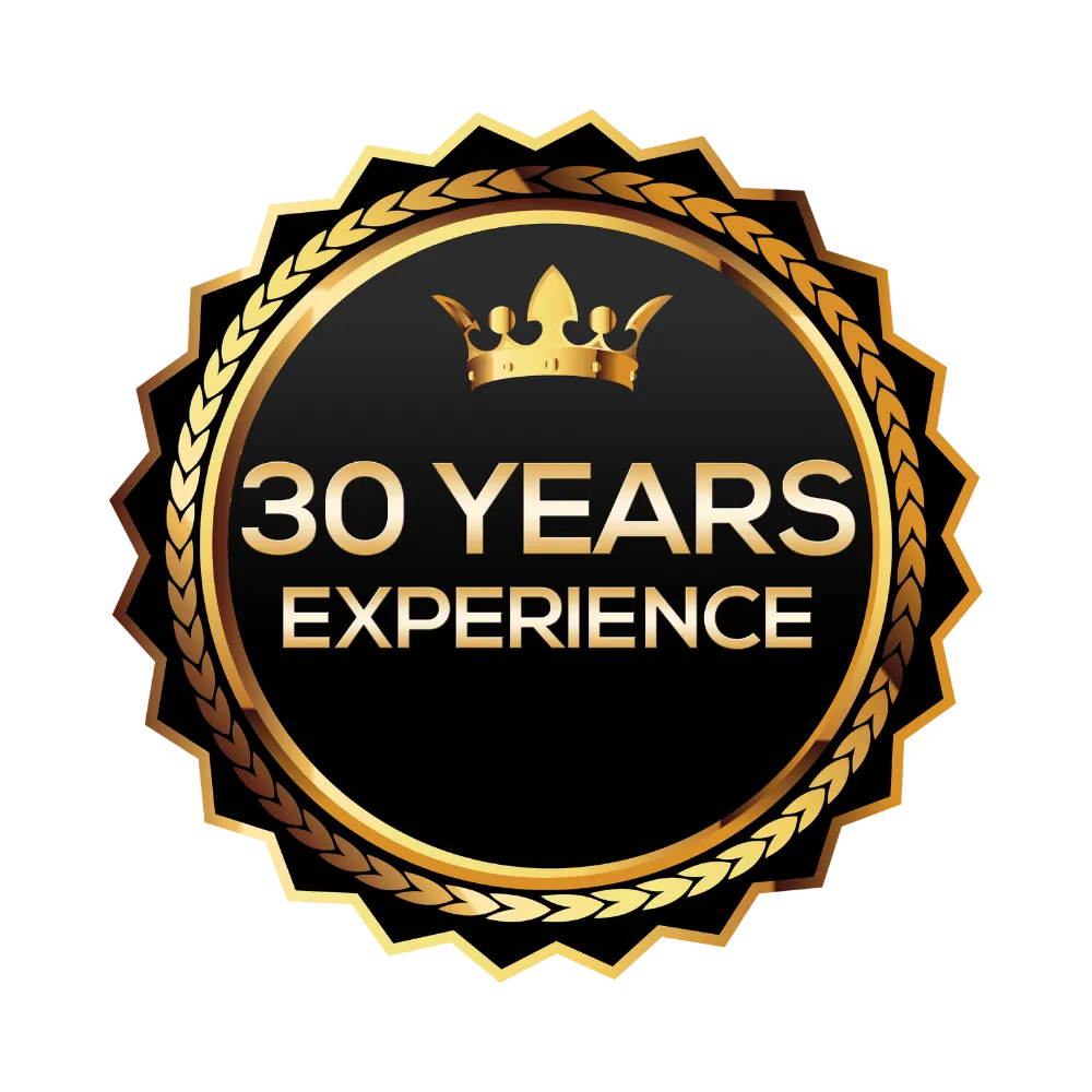 30 years experience badge