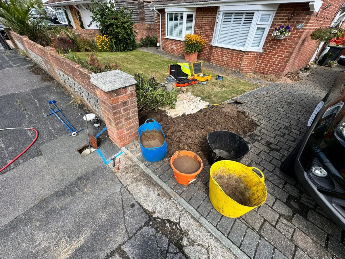 Previous work completed by Leak Patrol