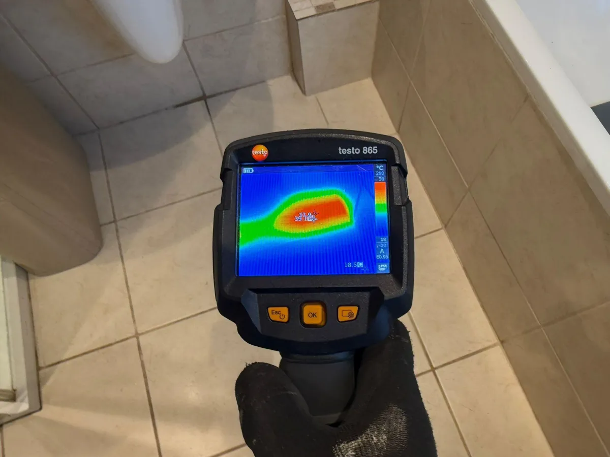 Previous work completed by Leak Patrol