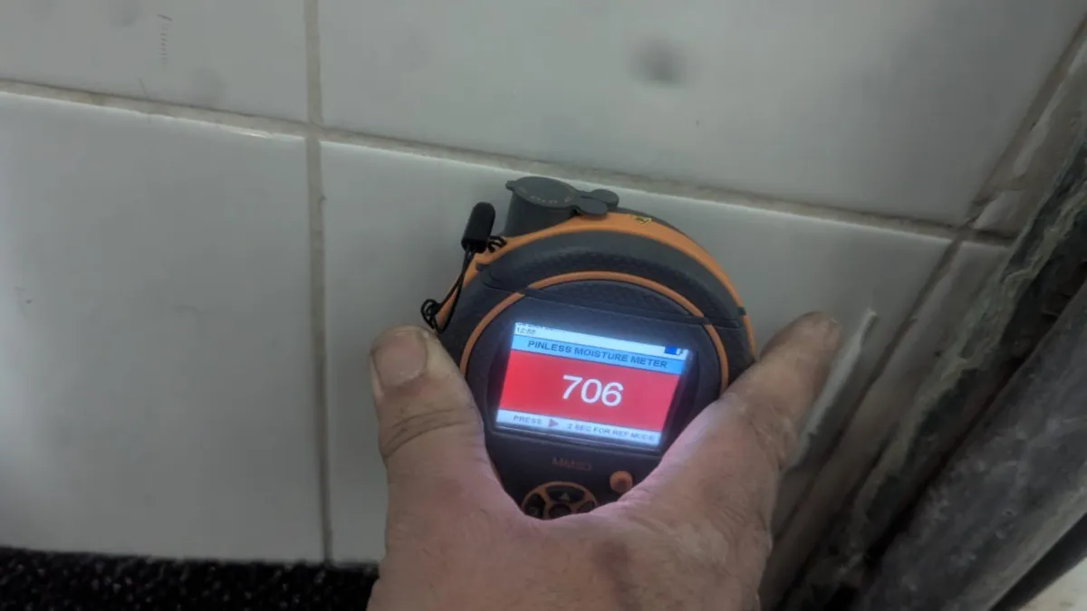 Previous work completed by Leak Patrol