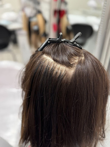 a close up of a braid on a table