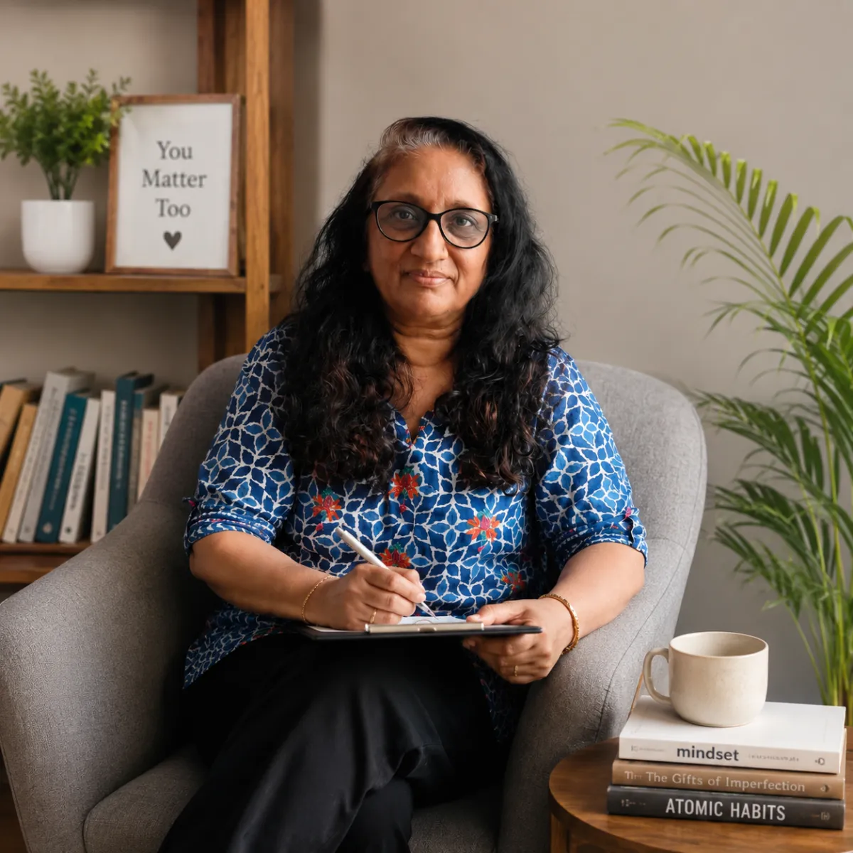 Professional portrait of Indian woman
