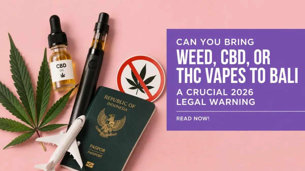 can you bring weed, cbd, or thc vapes to bali? a crucial 2026 legal warning - CSTYLE INDONESIA
