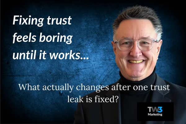 Fixing Trust Feels Boring Until It Works.