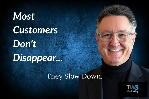 Most customers don't disappear. They slow down.