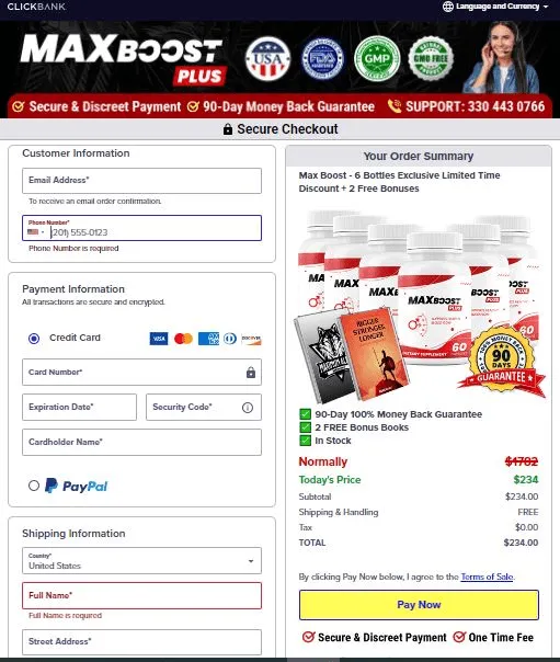 Max boost order