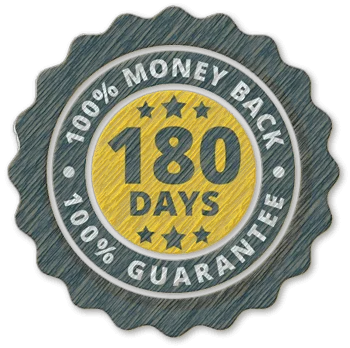 180 day money back guarantee