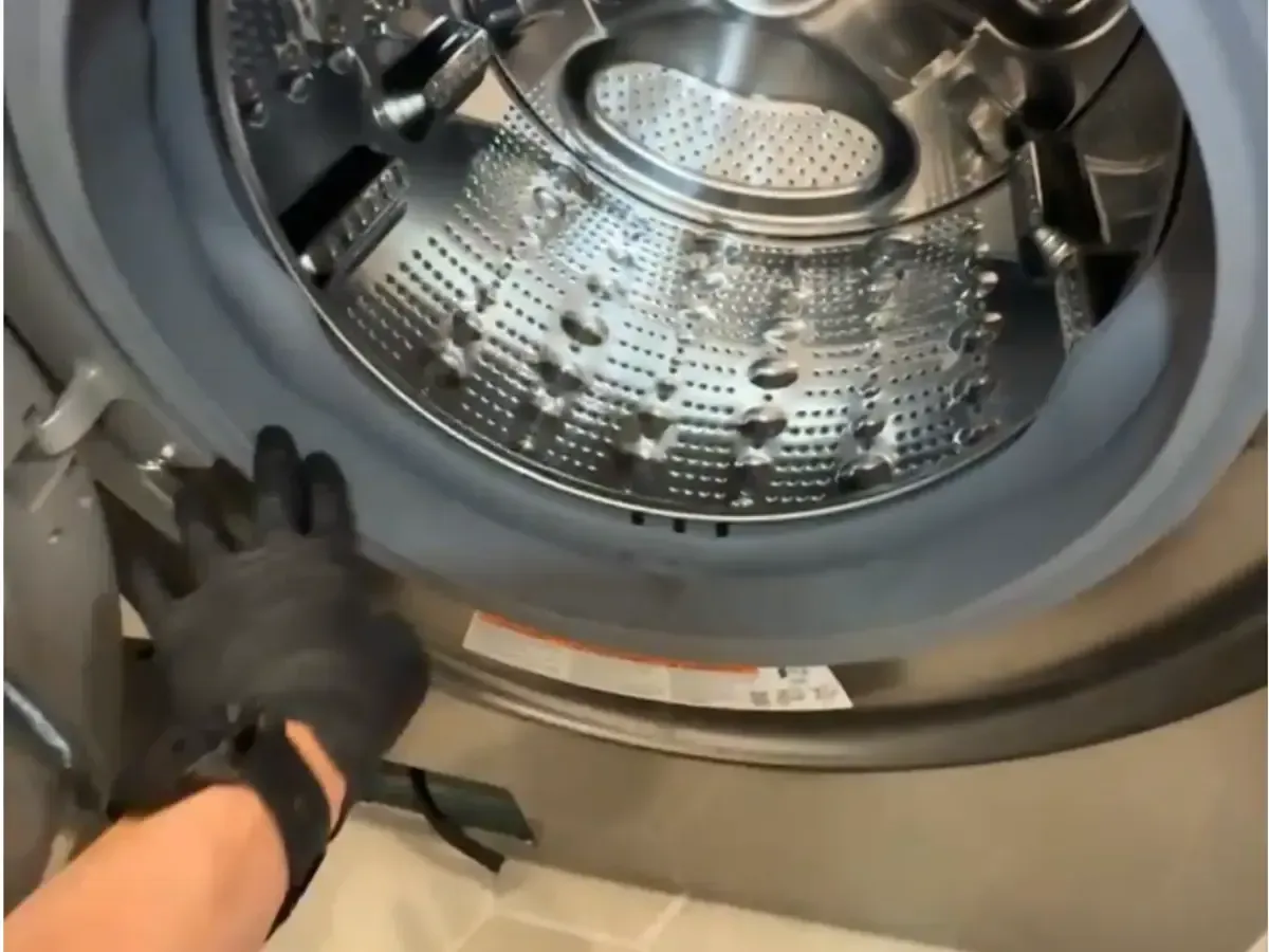 Front load washer door boot replacement and leak repair