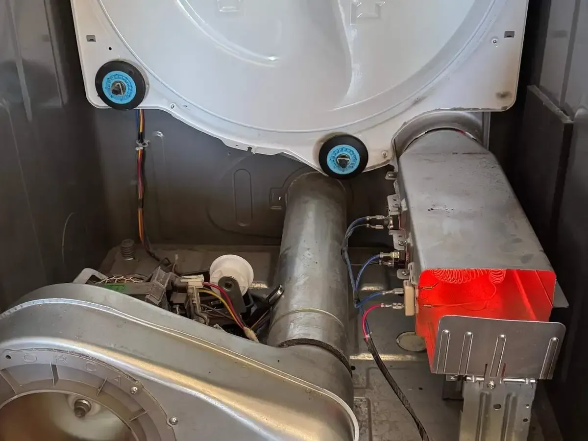 Electric dryer heating element repair restoring proper drying performance in Fairfield, California