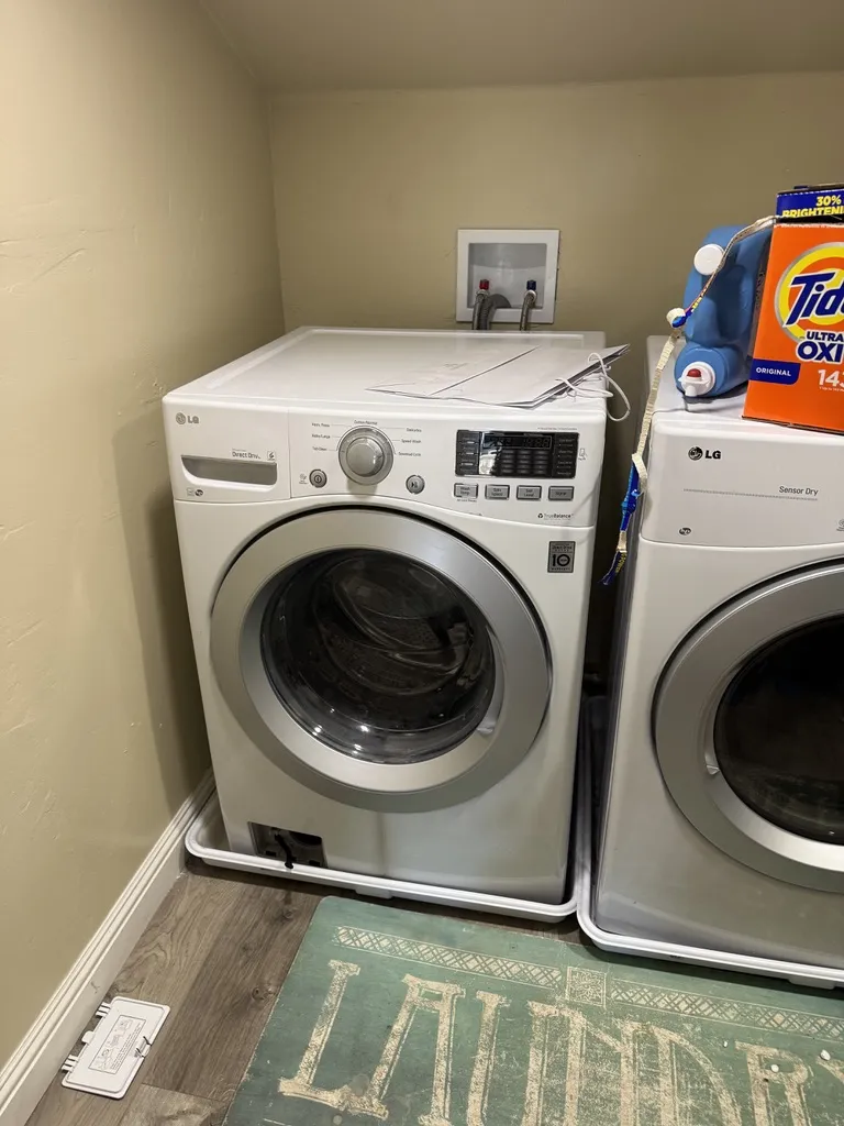 LG front-load washing machine serviced for a failed drain pump by DNAA Appliance Repair