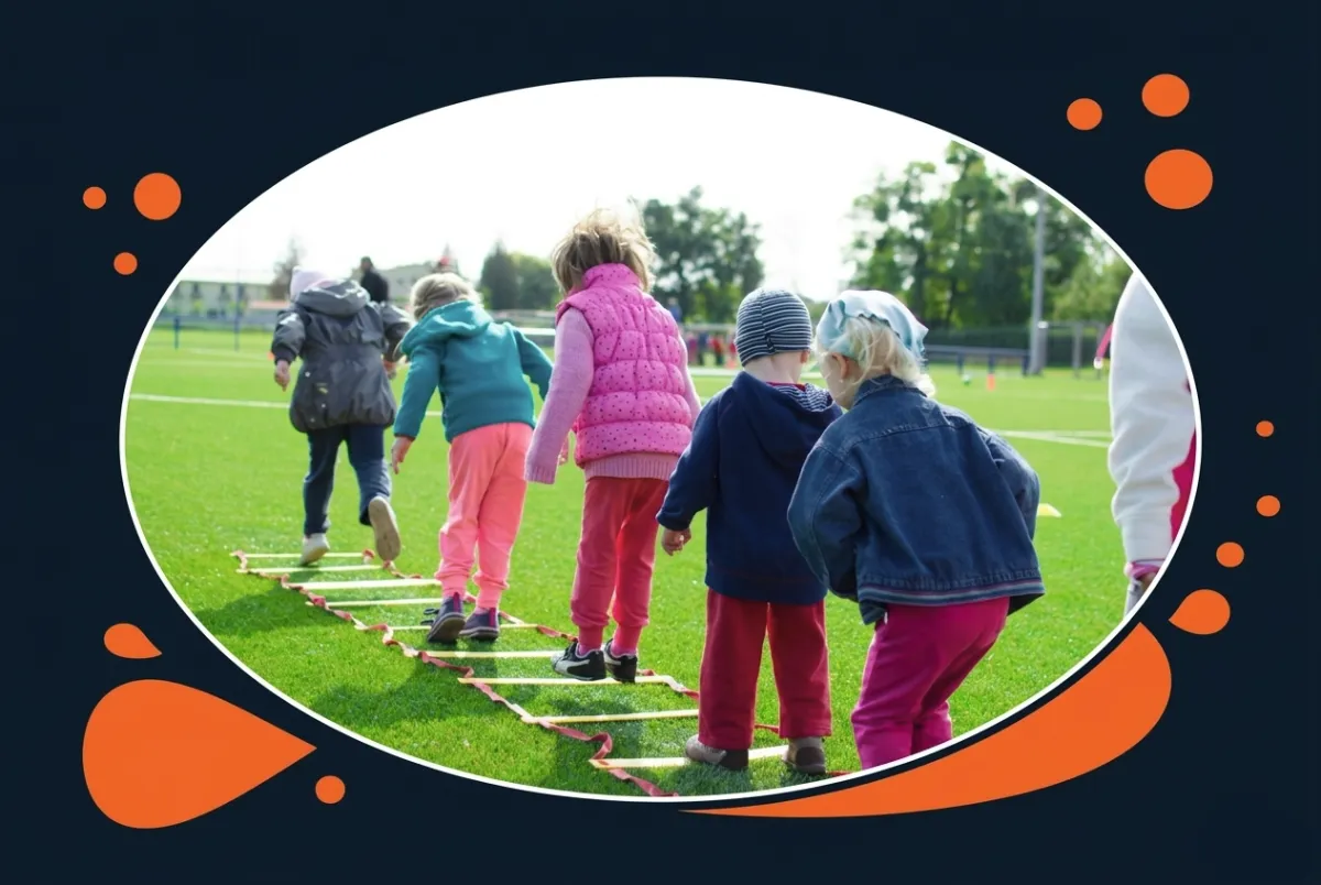 Youth athletes practicing teamwork and leadership through sports programs