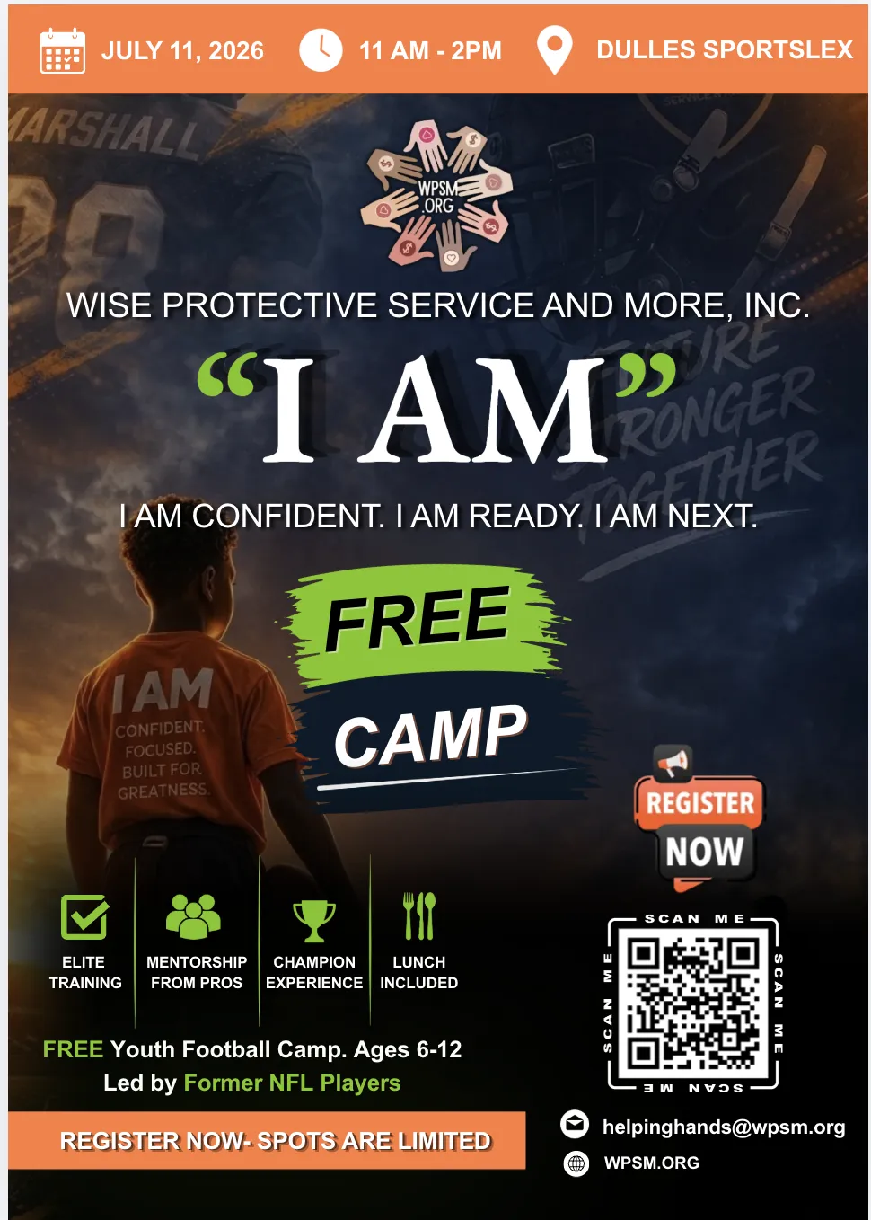 Something Bigger Is Returning to the Field in 2026: The WPSM Youth Football Camp