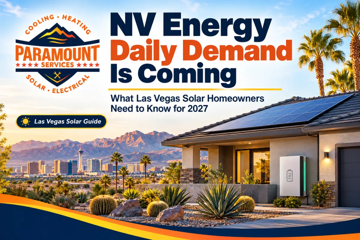 NV Energy Daily Demand: What Las Vegas Solar Homeowners Need to Know for 2027