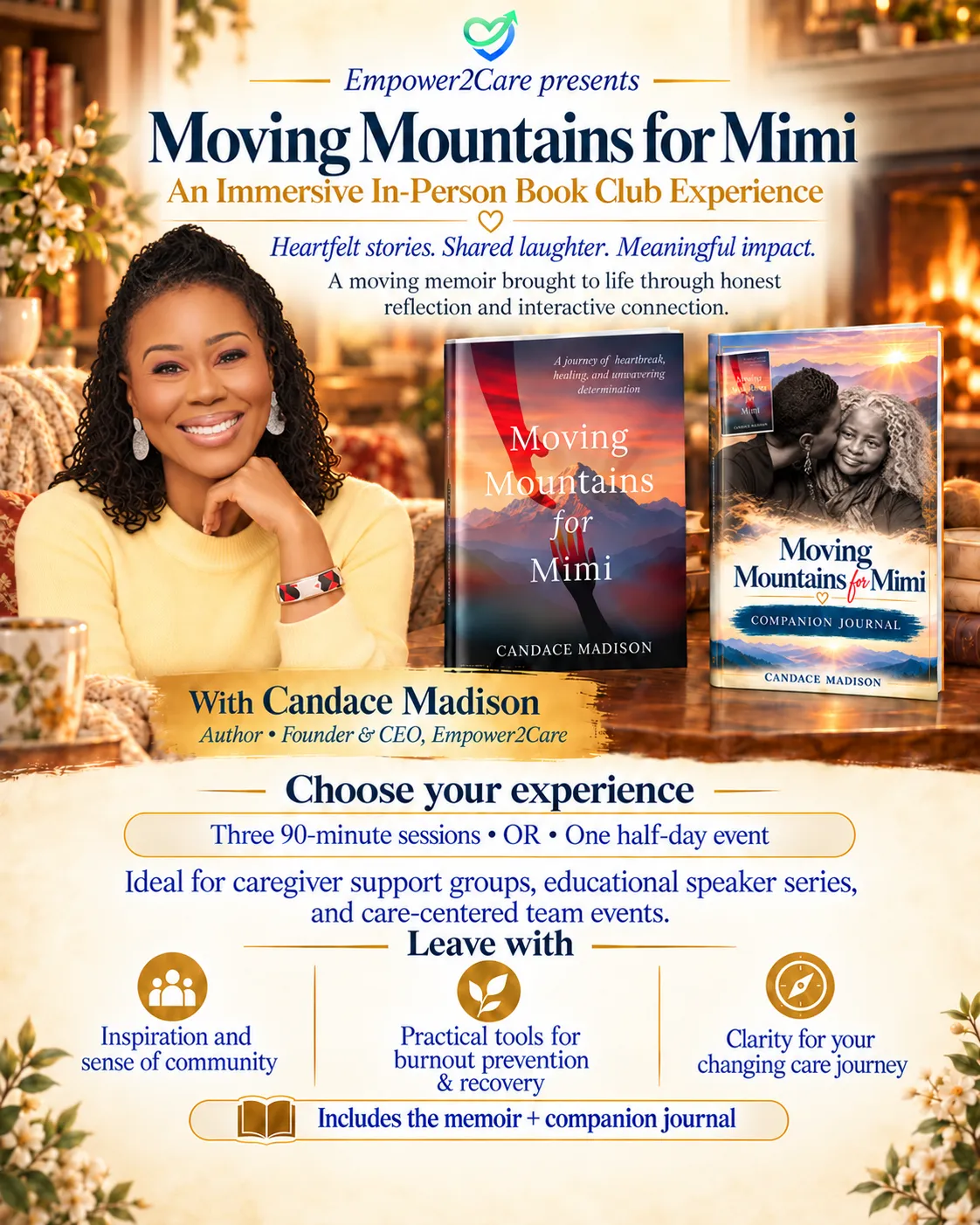 Moving Mountains for Mimi: An Immersive Book Club Experience with Candace Madison