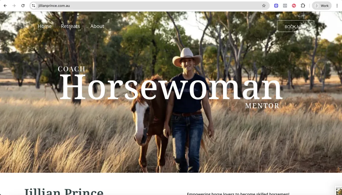 Jillian Prince, Horsewoman