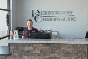 Dr. Derryberry at front desk image