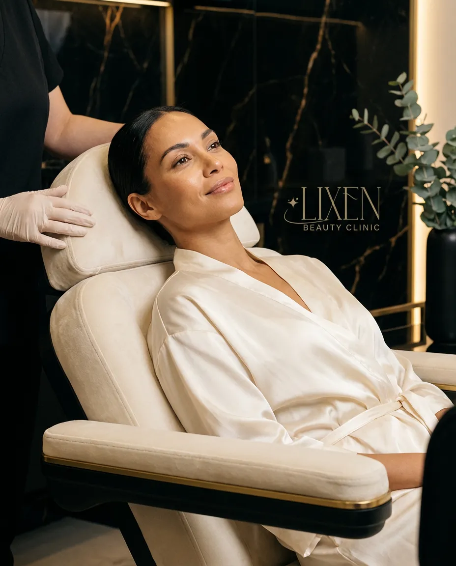 Soft, serene treatment room at Serenité Med Spa