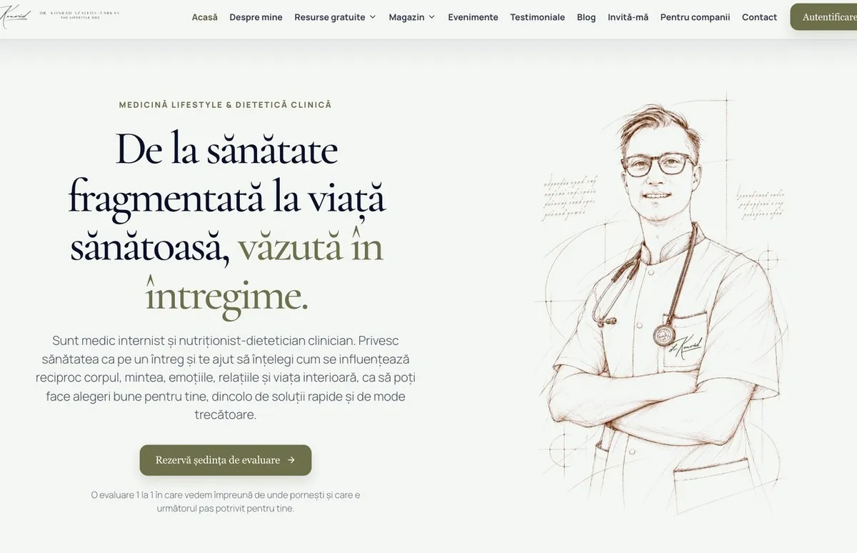 The Lifestyle Doc: platforma Dr. Konrád Szallós-Farkas