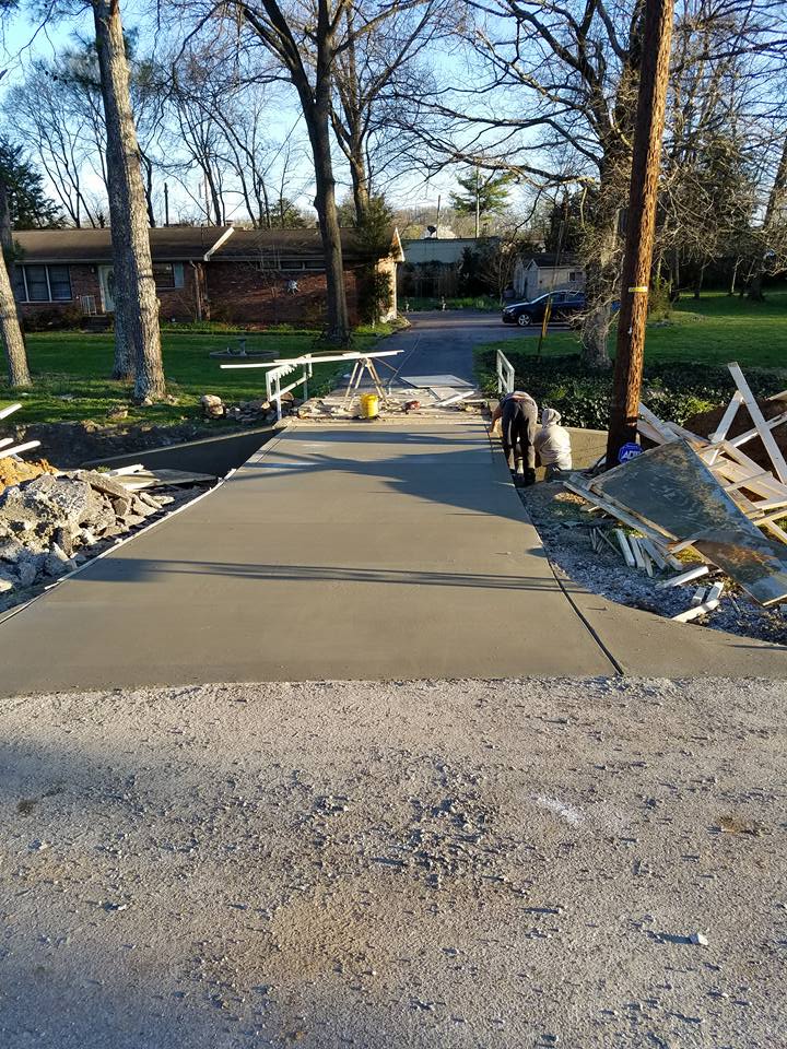 C&L Services Company constructing Driveway