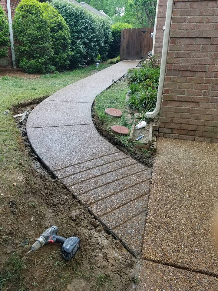 C&L Services Company constructing Decorative Pathways