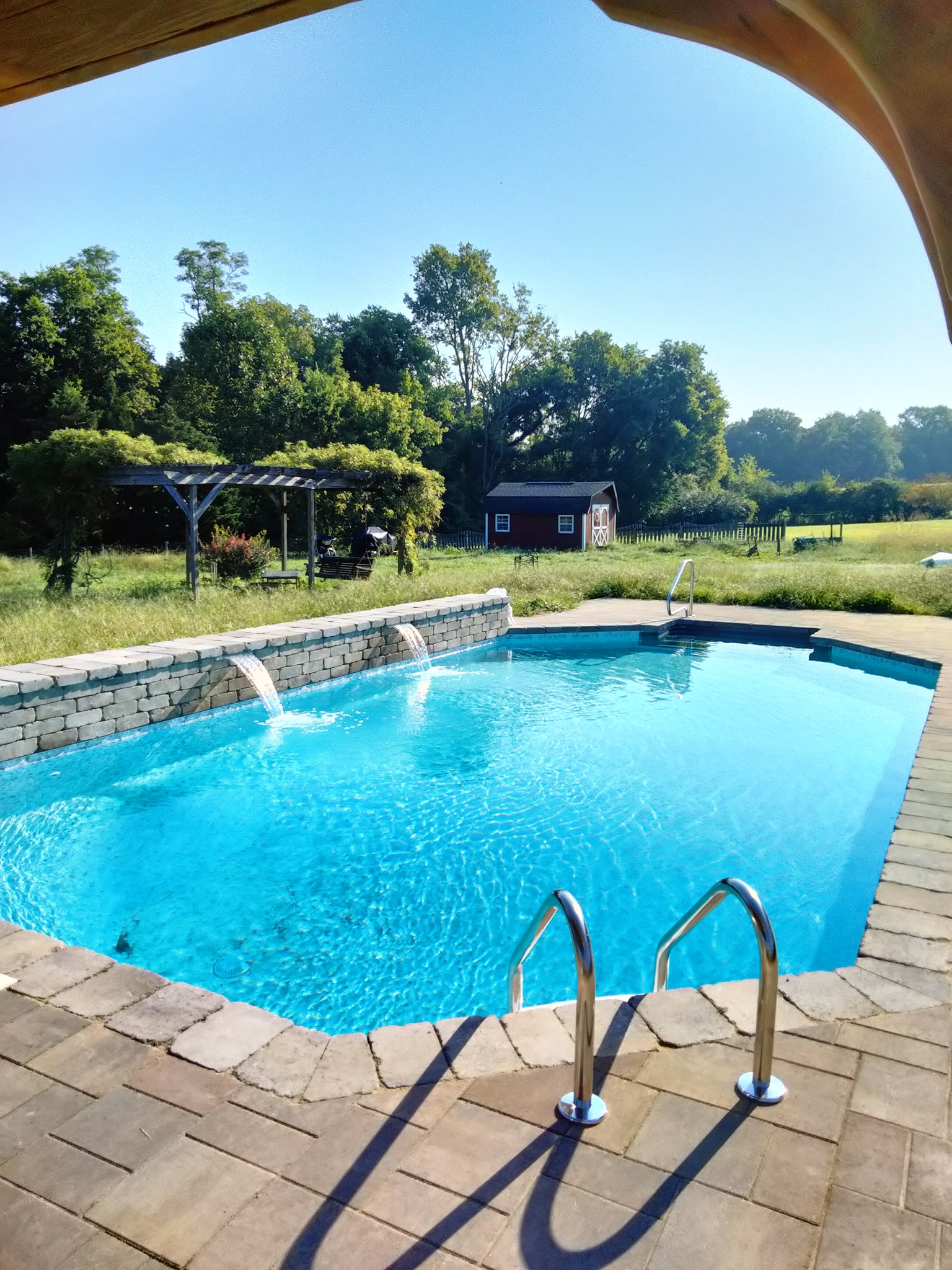 C&L Services Company constructing Pool