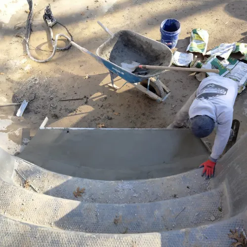 C&L Services Company constructing Pool