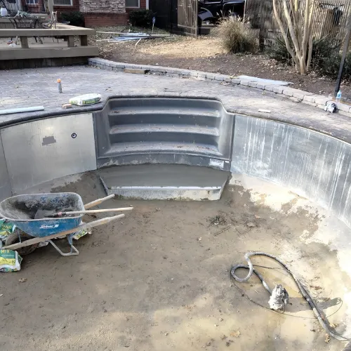 C&L Services Company constructing Pool