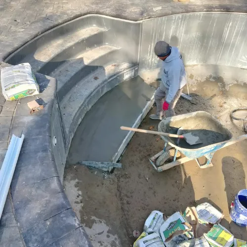 C&L Services Company constructing Pool