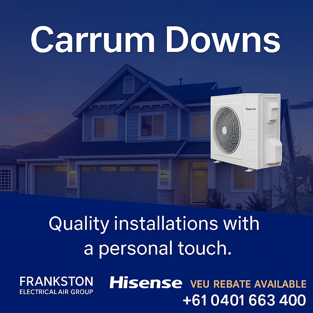 Carrum Downs split system install by licensed electrician”