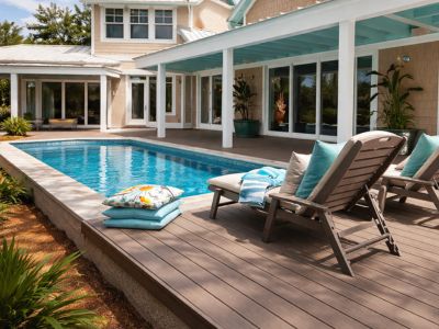 Pool Deck. Remodeling in Houston